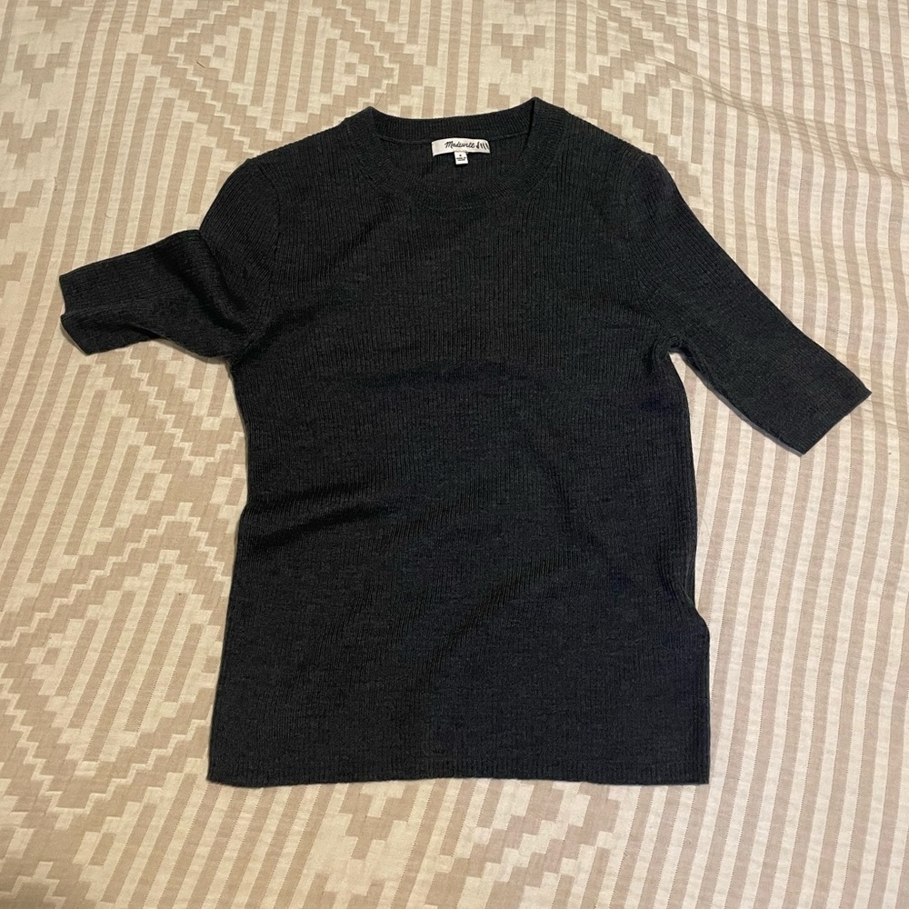 Madewell Dark Grey Knit Top